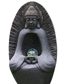 China Statuen-Wasser-Brunnen Buddha 37&quot;, große Buddha-Wasser-Eigenschaft mit Glaskugel fournisseur