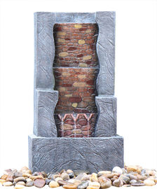 China Steinreihen-Brunnen des schritt-3 im Freien, Außenwasser-Brunnen in der Granit-Farbe fournisseur