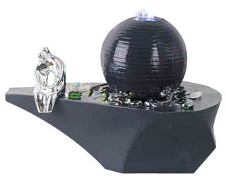 China Form-Ball beleuchteter Tischplatten-Wasser-Brunnen, kleine Tafelwasser-Brunnen fournisseur