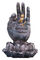 Kleiner Wasser-Brunnen Polyesin Lord-Buddha Statue, Buddha setzte auf Lotus fournisseur