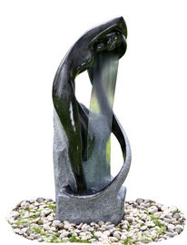 China Multi Form-Skulptur-Wasser-Brunnen-Garten-Statuen-Brunnen-weiße/Schwarz-Farbe fournisseur
